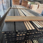 Ca. 42x Grenen Acoustic Design Profiel Zwart, 22x142mm, lengte 420cm